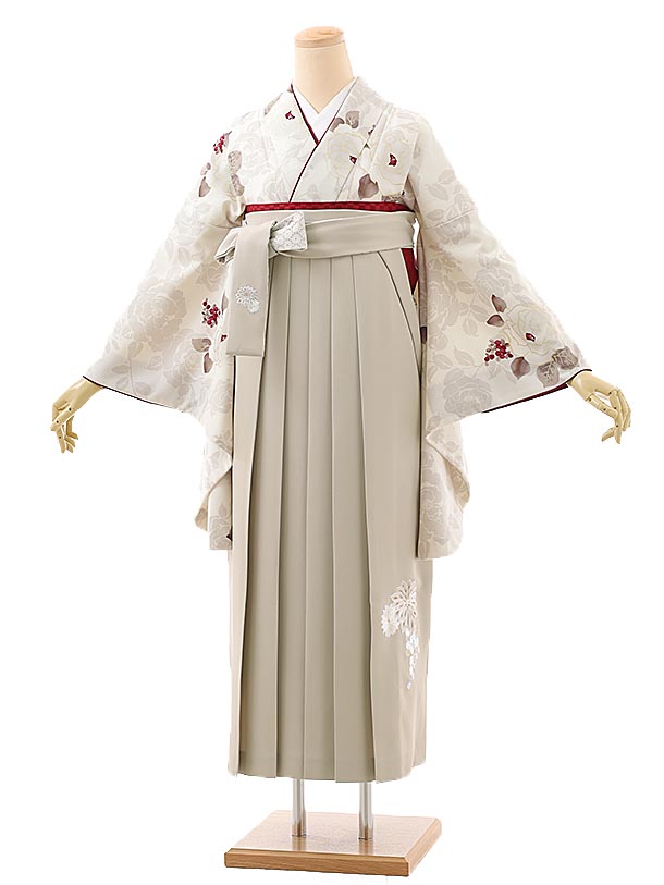 卒業式 袴 レンタル 女 女性 レンタル 卒業袴レンタル h778 JAPANSTYLE ベージュバラ×ベージュ袴 ブランド 卒業式袴セット 着物 レンタル 二尺袖 着物 袴 フルセット 女性 大人 大学生 専門学生 卒業式 謝恩会 新品足袋プレゼント 往復送料無料【レンタル】