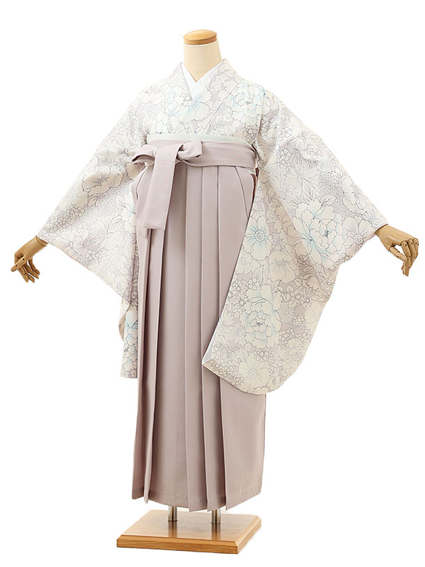 卒業式 袴 レンタル 女 女性 レンタル 卒業袴レンタル h1564薄パープル花x薄ラベンダー 着物 レンタル 二尺袖 着物 袴 フルセット 女性 大人 大学生 専門学生 卒業式 謝恩会 新品足袋プレゼント 往復送料無料【レンタル】