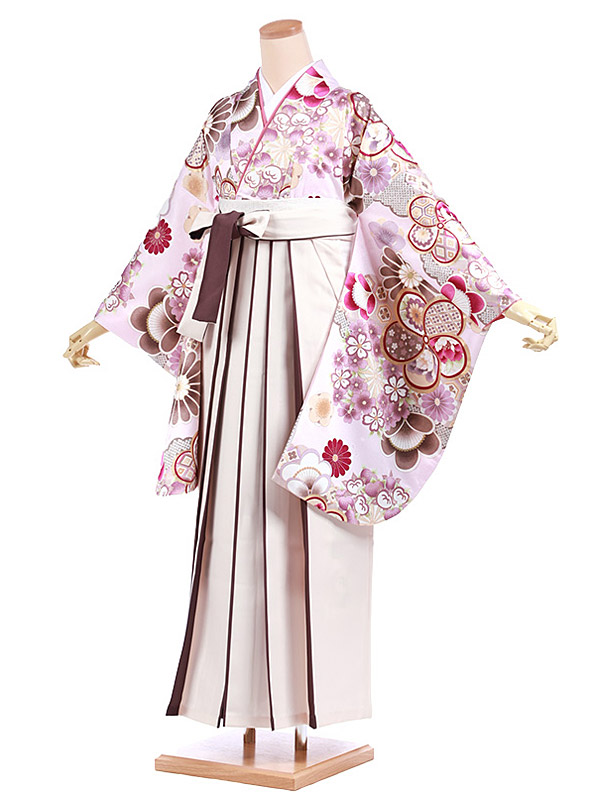 卒業式 袴 レンタル 女 女性 レンタル 卒業袴レンタル h979 薄ピンク花×アイボリー袴 卒業式袴セット 着物 二尺袖 着物 袴 フルセット 女性 大人 大学生 専門学生 卒業式 謝恩会 新品足袋プレゼント 往復送料無料【レンタル】