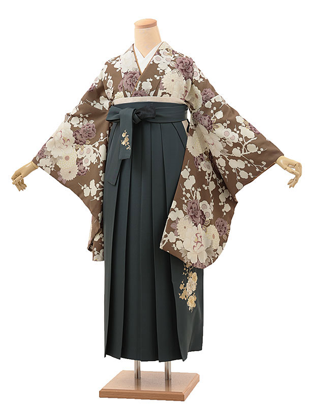 卒業式 袴 レンタル 女 女性 レンタル 卒業袴レンタル h1858 Kansai ベージュ椿橘xベージュ ブランド 着物 レンタル 二尺袖 着物 袴 フルセット 女性 大人 大学生 専門学生 卒業式 謝恩会 新品足袋プレゼント 往復送料無料【レンタル】 18,352円