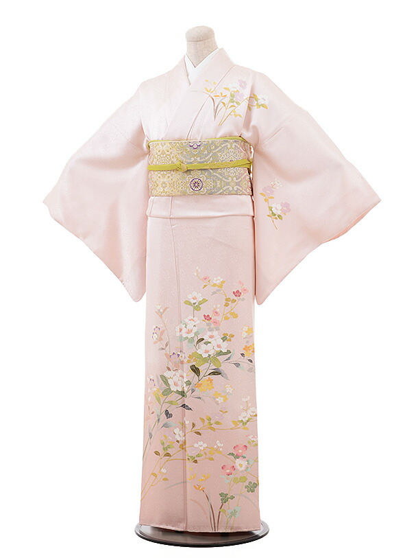 訪問着 レンタル 結婚式 t699 ピンク地 花 新品足袋プレゼント 訪問着 レンタル　入学式 結婚式 お宮参り 衣装 着物 レンタル 付下げ 訪問着 レンタル 訪問着 往復送料無料 訪問着 セット 貸衣装 【レンタル】