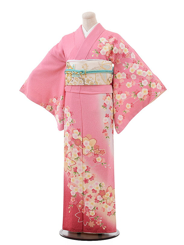 訪問着 レンタル モダン 正絹 t732 ピンク地ラメ 桜 入学式 卒業式 母 着物 レンタル 付下げ 訪問着レンタル 150cm～160cm位 結婚式 お宮参り 七五三 お茶会 rental 付下げ レンタル訪問着 往復送料無料 新品足袋プレゼント 女性和服 ママ お母さん 大人 人気 【レンタル】