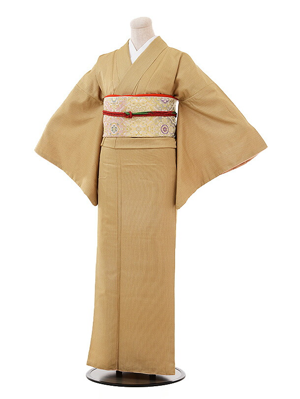 ゴフクヤサン黒猫プリント ベージュ 訪問着 おすすめコーディネート 七五三ママ向け 訪問着｜着物レンタル・通販