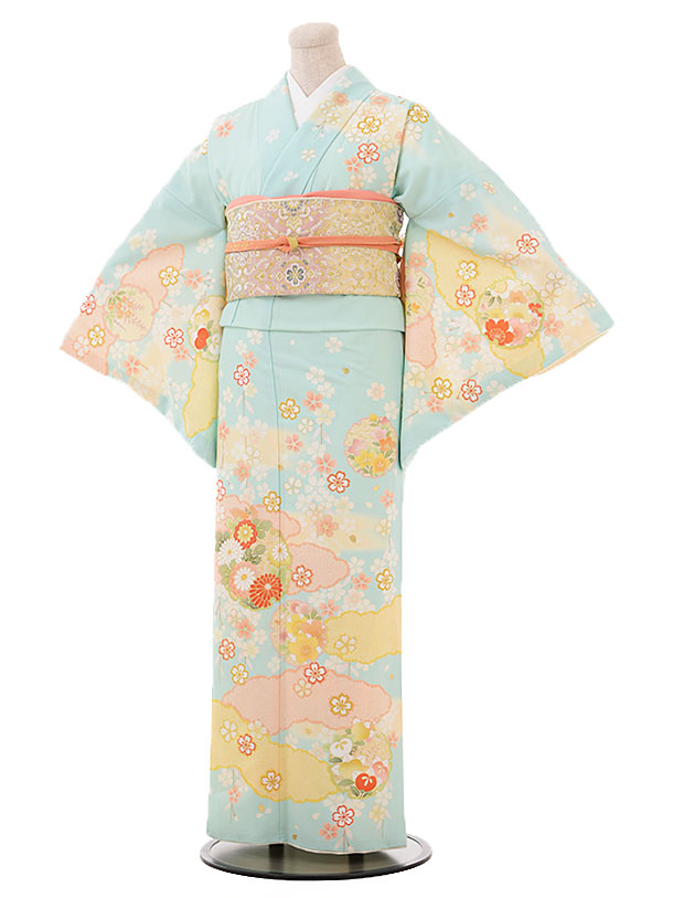 訪問着 レンタル 訪問着 レンタル|訪問着 ブランド|レンタル訪問着 t655 JAPANSTYLE ペパーミントグリーン 雪輪|☆新品足袋プレゼント☆|付下げ レンタル|訪問着16点フルセット|結婚式|卒業式|入学式|お宮参り|七五三 お母さん|往復送料無料|(10P03Dec16)【レンタル】