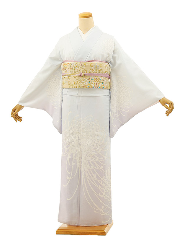 楽天市場】訪問着レンタルtc901 ベージュ裾ピンク乱菊(化繊) 新品足袋