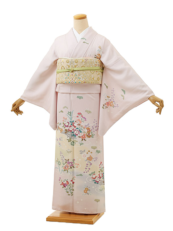 訪問着 総柄 桜尽くし 満開 正絹 躾糸付き X307 訪問着 総柄 桜尽くし 満開 正絹 躾糸付き X307 訪問着 総柄 桜尽くし