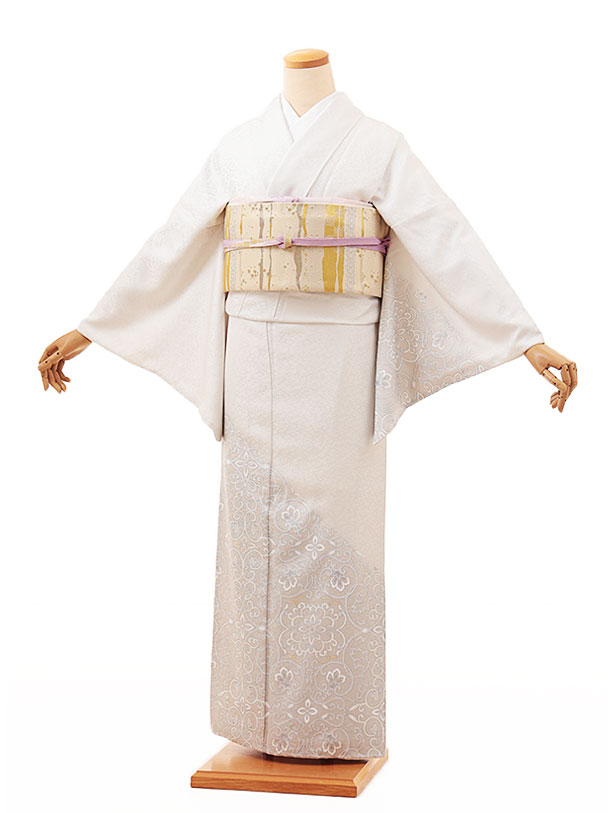 訪問着　フルセット　短冊　萩　橘　綸子　金駒刺繍　七五三　入学式　卒業式　L2 訪問着 フルセット 短冊 萩 橘 綸子 金駒刺繍 七五三 入学式 卒業式