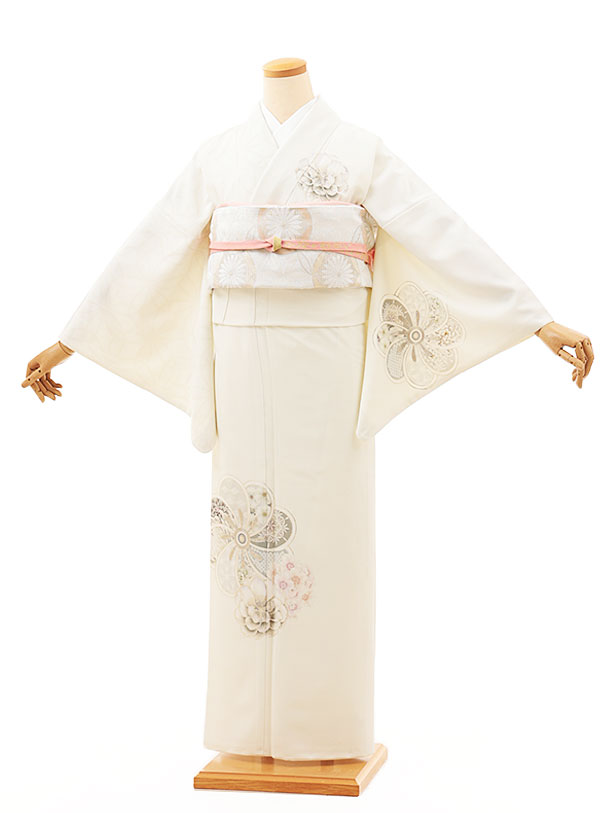 楽天市場】訪問着レンタル t1344 JAPAN STYLE クリーム色 七宝桜
