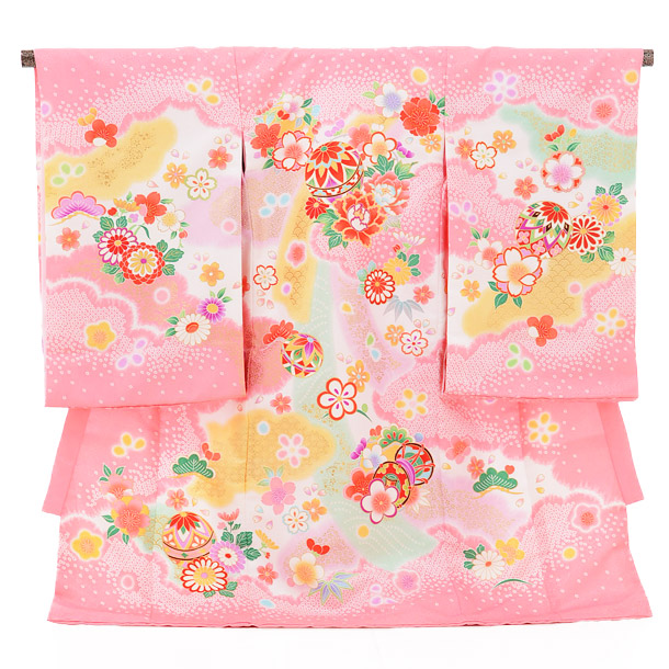 楽天市場 産着 女の子 お宮参り 着物 産着 女の子 女児産着レンタル 1222 Chouchou ピンク 鞠 着物 レンタル 赤ちゃん 着物 祝着レンタル お宮参り 宮参り 祝着 産着 初着 産着 女の子 赤ちゃん 着物 往復送料無料 レンタル 京都かしいしょう