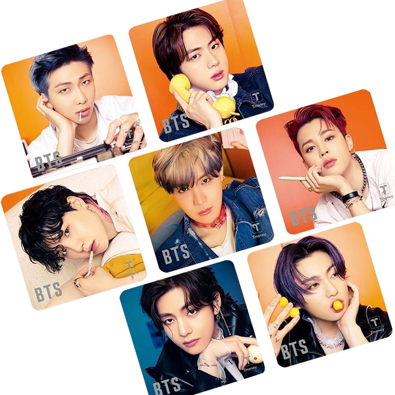 BTS Tmoneyカード未開封全て未使用 BTS《パッケージ未開封/7枚》Tmoneyカード全メンバー7名♪コンプリート