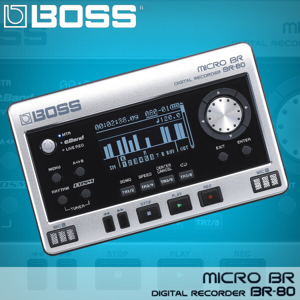 【新品未開封】BOSS BR-80 デジタルレコーダー+アダプター・ヘッドフォン 新品未開封】BOSS BR-80 デジタルレコーダー+アダプター