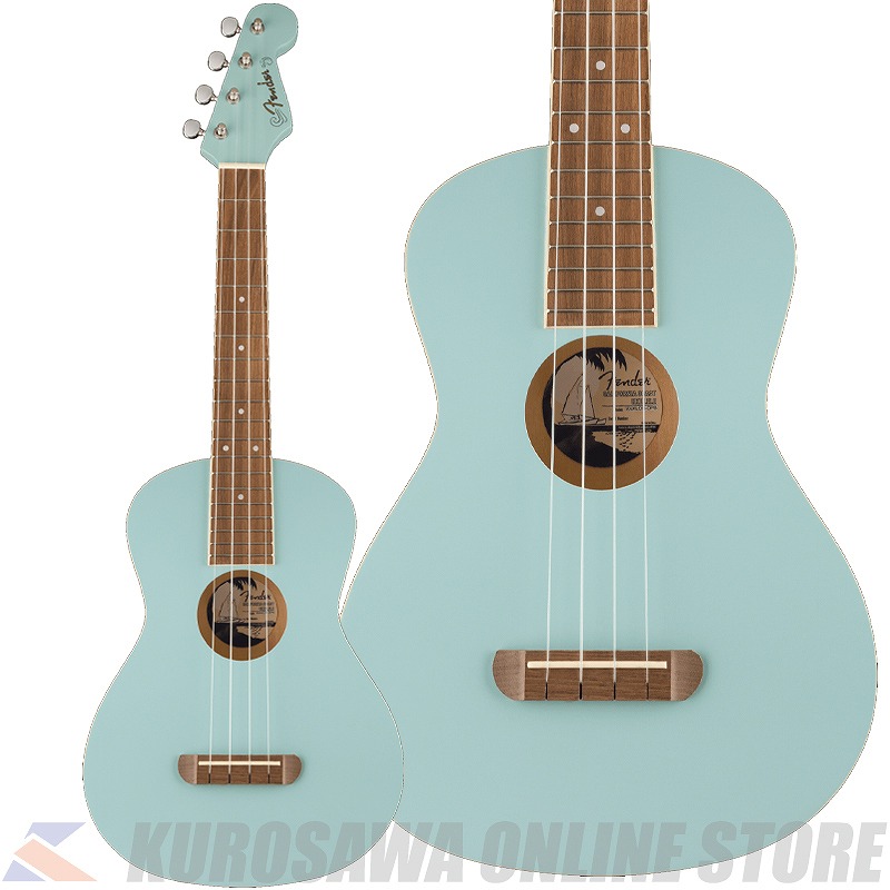 Fender Acoustics Avalon Tenor Ukulele, Walnut Fingerboard, Daphne Blue｜昭和32年創業の老舗　クロサワ楽器