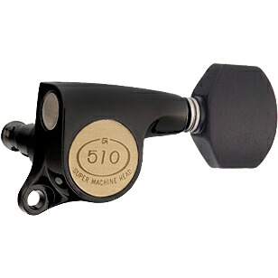 Gotoh / ゴトー SG510 Series for Standard Post SGS510Z (Black Chrome / EN07) [対応ヘッド: L6/R6/L3+R3] 《ギターペグ6個set》 【送料無料】(受注生産品)｜昭和32年創業の老舗　クロサワ楽器