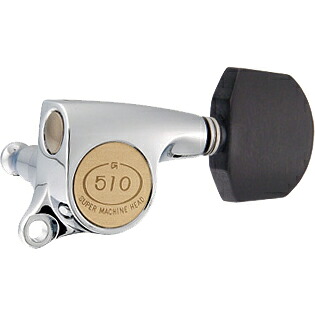 Gotoh / ゴトー SG510 Series for Standard Post SGS510Z (Chrome / EN01) [対応ヘッド: L3+R3 ] 《ギターペグ6個set》 【送料無料】(受注生産品)｜昭和32年創業の老舗　クロサワ楽器