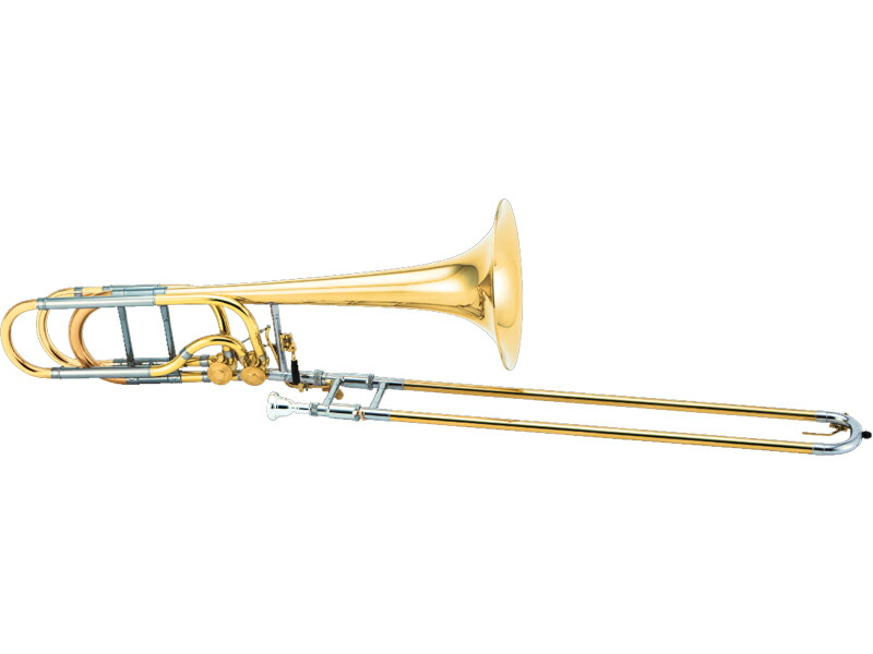 XO Bass Trombone RB-L ダブルアキシャルフローバルブ イエローブラスベル 《バストロンボーン》