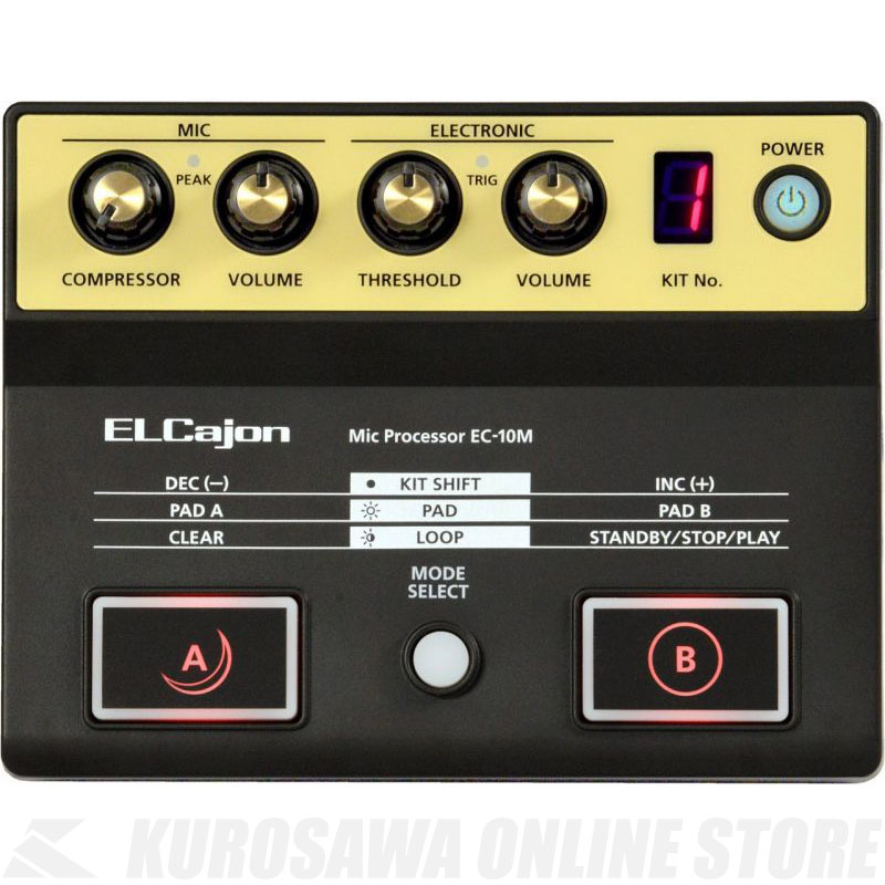 Roland EC-10M EL Cajon Mic Processor 《カホン専用マイク・プロセッサー》【送料無料】|昭和32年創業の老舗 クロサワ楽器