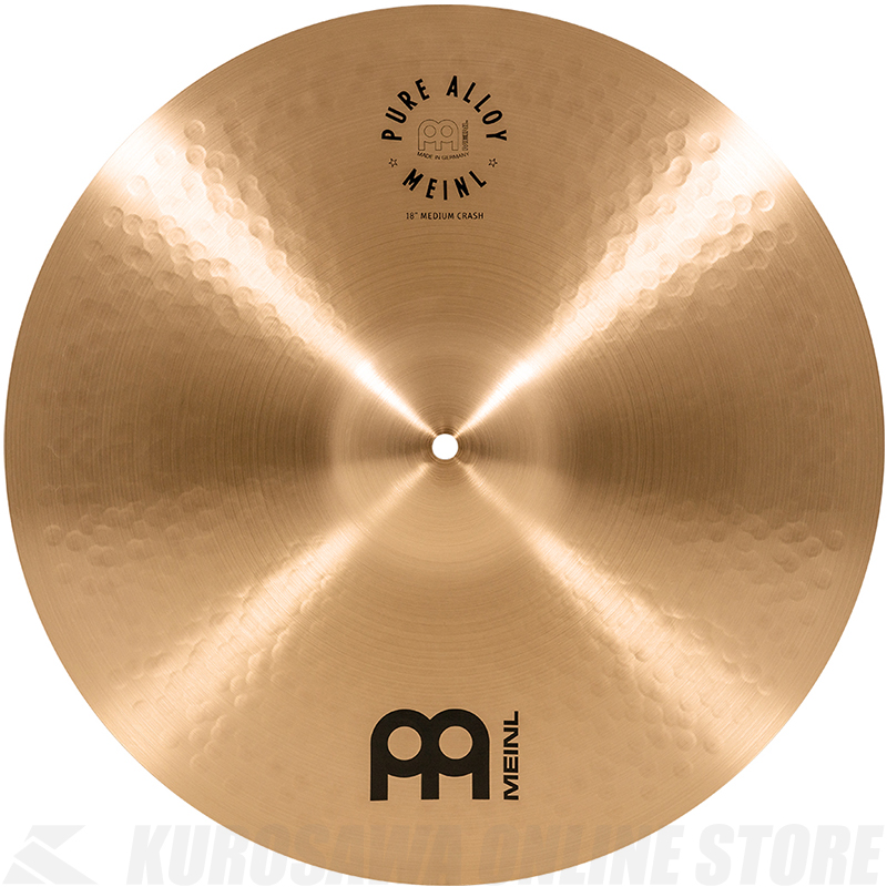 激安正規品 MEINL Cymbals マイネル Pure Alloy Series クラッシュシンバル Crash Medium 18