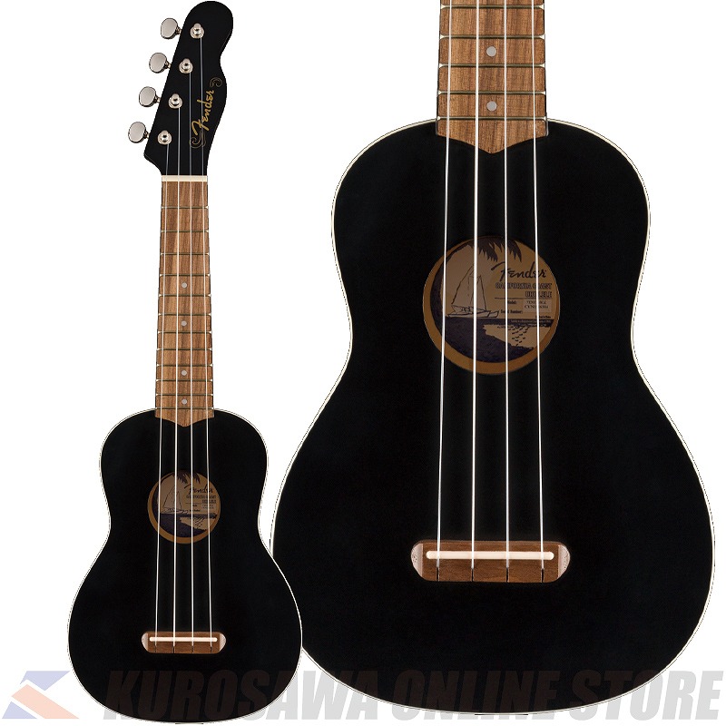 売り込み Fender Acoustics Venice Soprano Uke Walnut Fingerboard Black ご予約受付中 Fucoa Cl