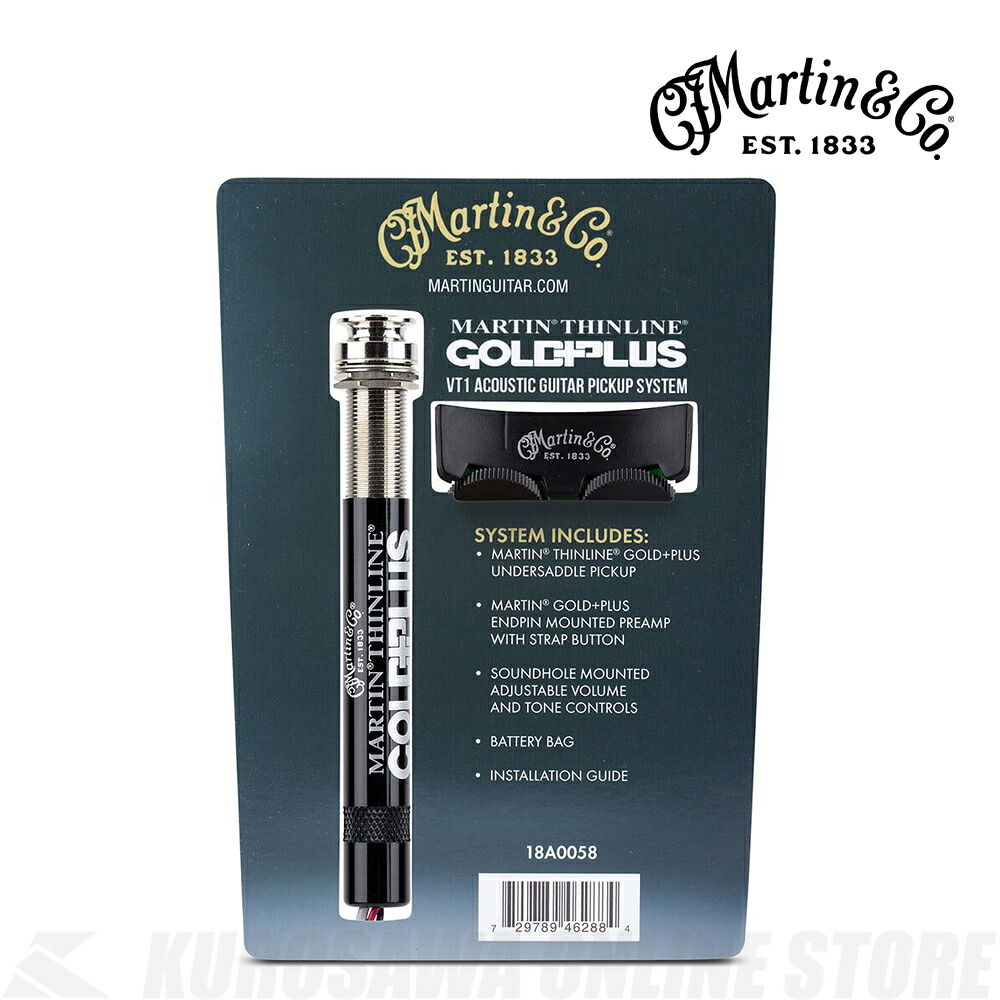 Martin THINLINE GOLD PLUS VT I [18A0058]《アコースティックギター用ピックアップ/アクティブタイプ》｜昭和32年創業の老舗　クロサワ楽器