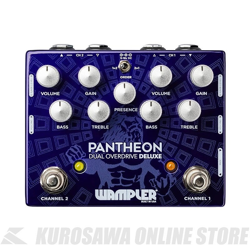 楽天市場】《MIDI対応》Wampler PedalsPantheon Deluxe Dual Overdrive