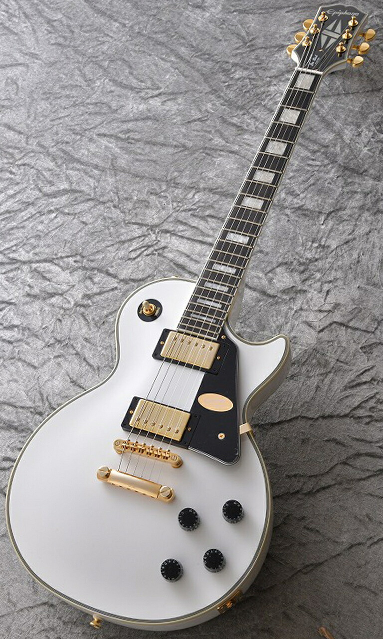 Epiphone Les Paul Custom Alpine White 【アクセサリーセットプレゼント!】【店頭未展示品】【GWセール特価!】｜昭和32年創業の老舗　クロサワ楽器