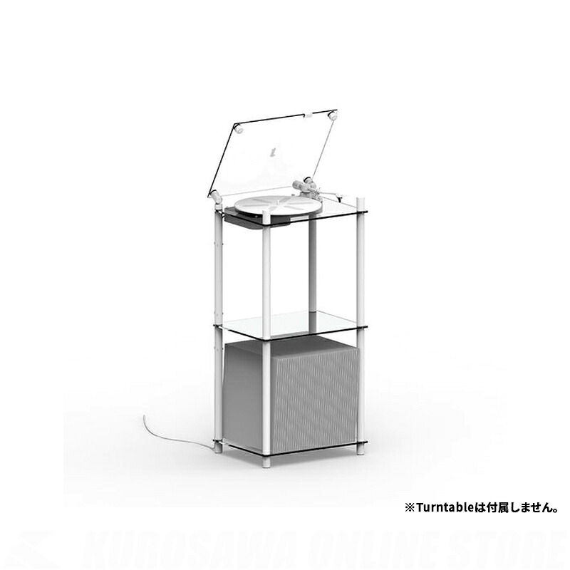 TRANSPARENT Turntable Stand White[TTS-W]【トランスペアレントターンテーブルスタンド】｜昭和32年創業の老舗　クロサワ楽器