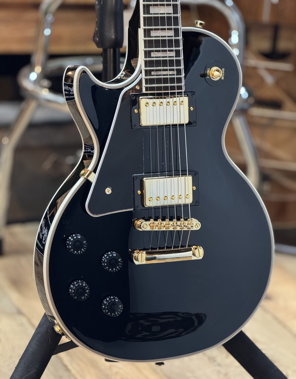 楽天市場】Epiphone エピフォン Les Paul Custom Ebony Left