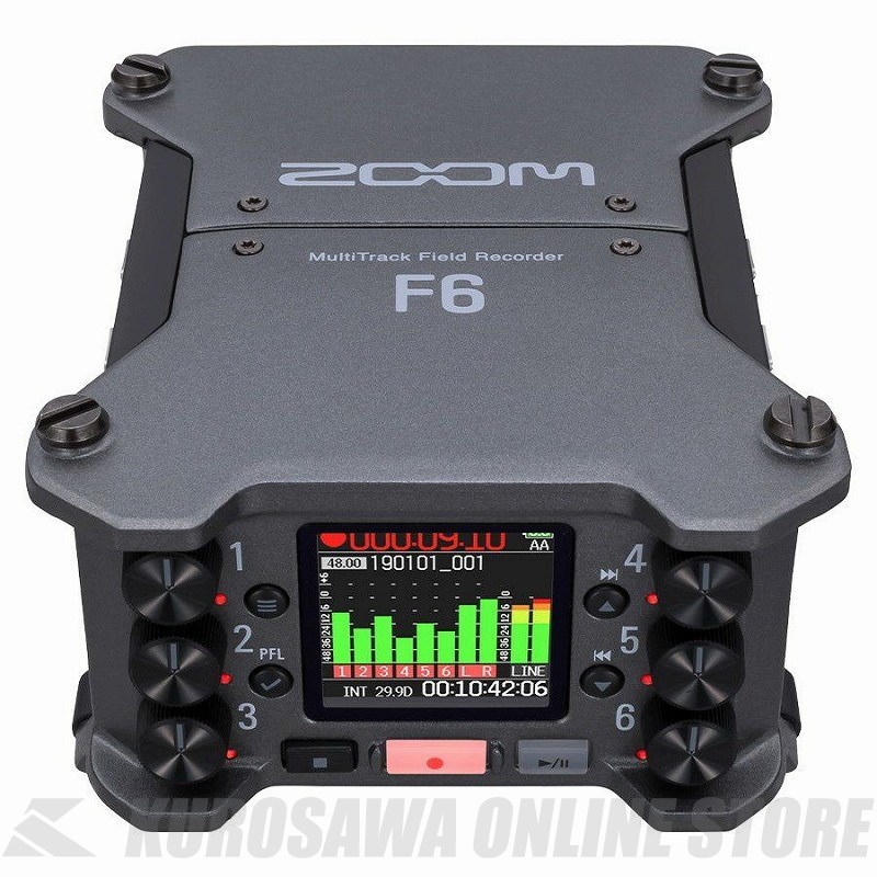 ZOOM F6 【フィールドレコーダー】｜昭和32年創業の老舗　クロサワ楽器