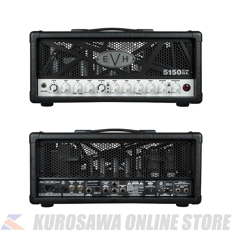 EVH 5150III 50W 6L6 Head -Black- 100V JPN (ご予約受付中)｜昭和32年創業の老舗　クロサワ楽器