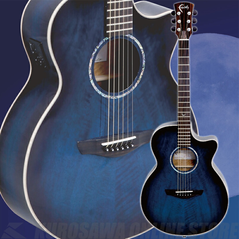 かわいい新作 アコースティックギター Faith 送料無料 高級シールド チューナー カポプレゼント Bluemoon Fvblmx Www Wbnt Com