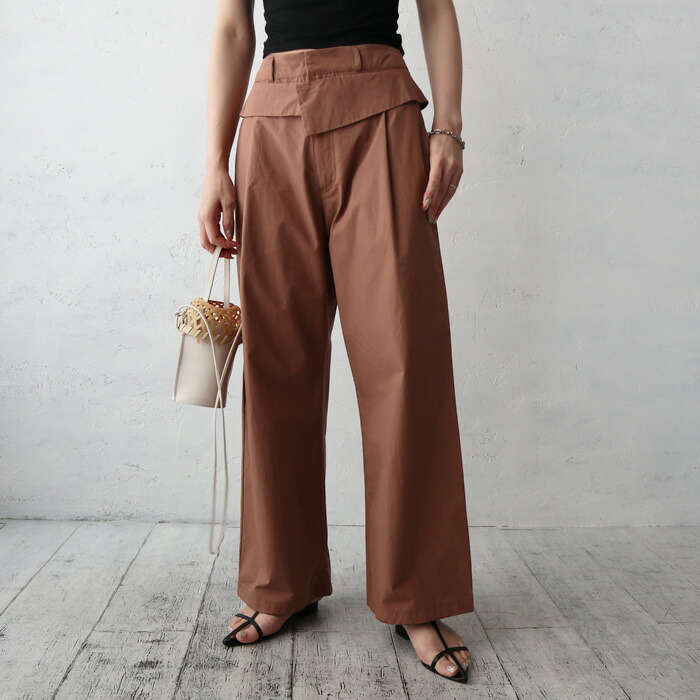 SALE／30%OFF】Mila Owen 短丈ワイドTウエストゴムスカート