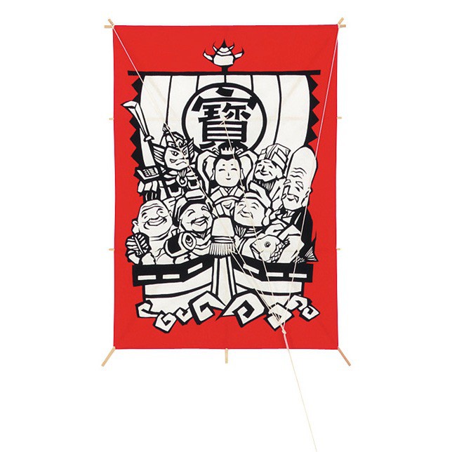 和紙大角凧（七福神） 正月 年始[A-B] 撮影 小道具 小物 撮影用