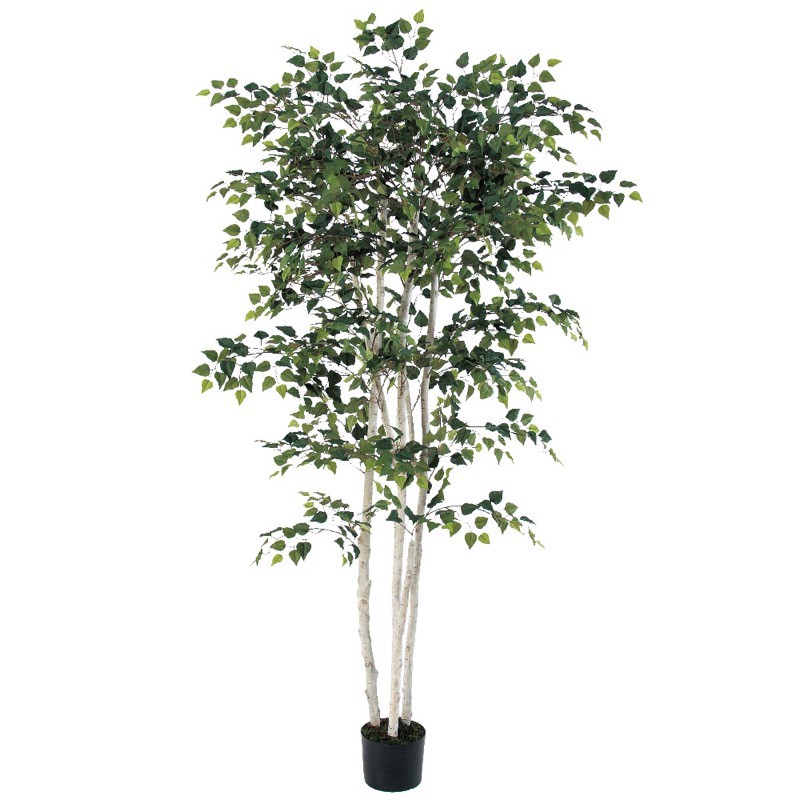 asca バーチツリー 簡易ポット付 フェイクグリーン 人工観葉植物 造花