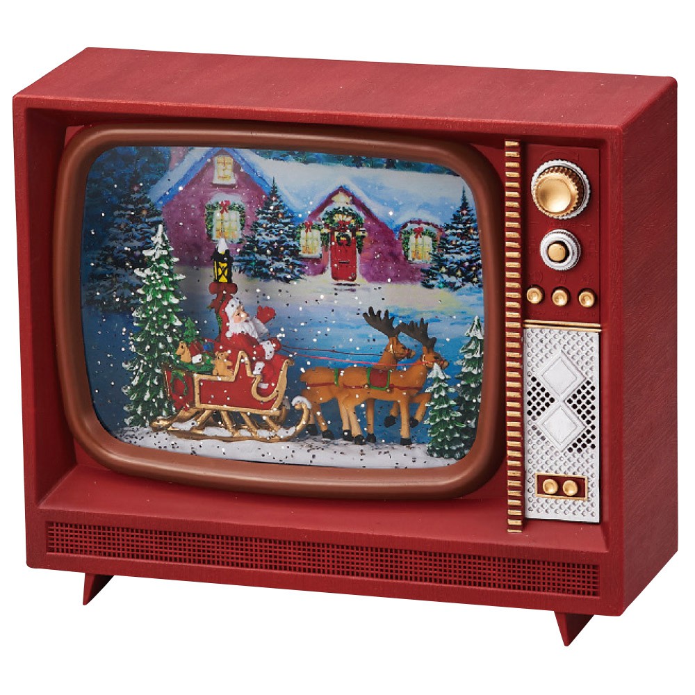 楽天市場】【送料無料】クリスマス レトロ TV ライト