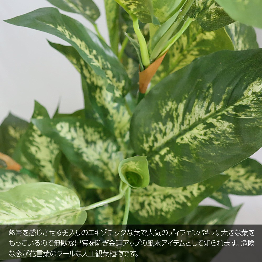 人工観葉草木 贋作新緑の色 観葉植物 造花 灯触媒 大型 ディフェンバキア 110cm 鉢植 ファーニチュア ファッショナブル フェイク グリーン Ct触媒 消臭 抗菌 お喜び事 T5105 Cannes Encheres Com