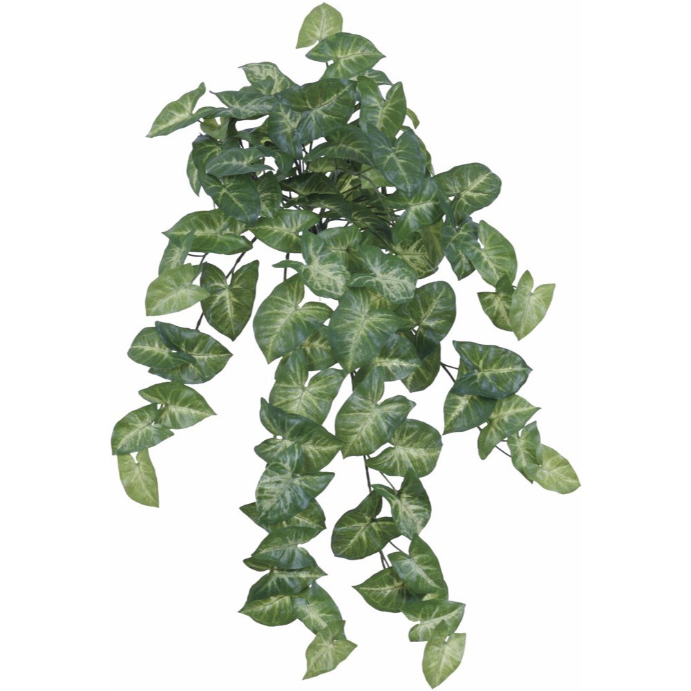 人工観葉植物 リアルタッチ シンゴニウム 60cm シンゴニューム ブッシュ 観葉植物 造花 フェイクグリーン 光触媒 CT触媒 インテリア 楽ギフ_