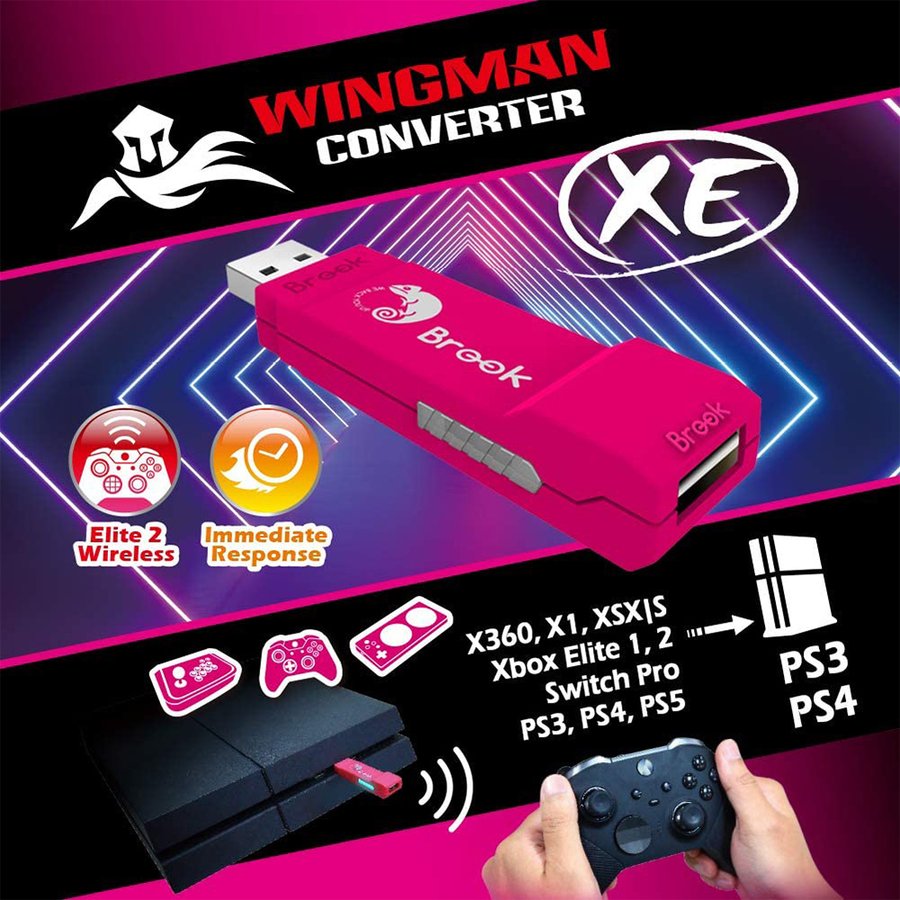 BrookWingmanXEウィングマンコンバーターXEXboxSeriesX|S/PS5/SwitchProコントローラー用PS5/PS4/PS3ゲーム機に対応