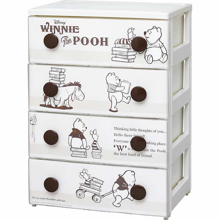K Home Character Chest Winnie The Pooh Chg T554 Four Steps Chest