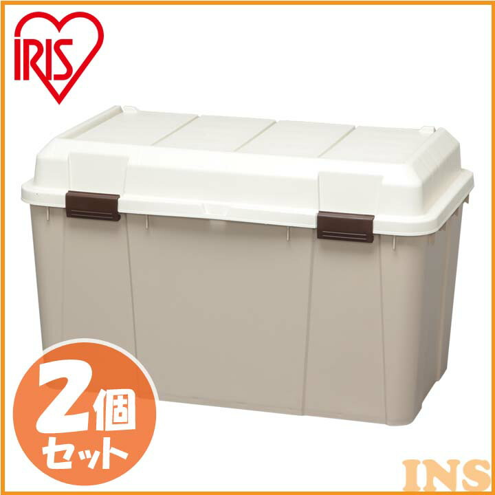《ポイント5倍！10日10時まで》収納ボックス 収納ケース 宅配ボックス 屋外 【送料無料】(2個セット)ワイドストッカー WY-780 ベージュ アイリスオーヤマ