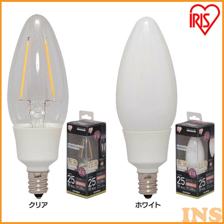 楽天市場】アサヒ シャンデリア電球 E12口金 クリヤー 25W C32