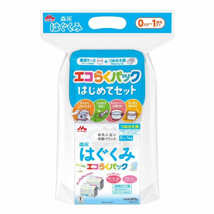 粉ミルク　はぐくみ　セット はぐくみ 【公式】 森永乳業 エコらくパック はじめてセット