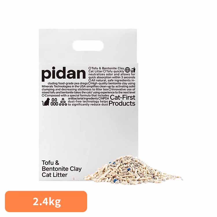 楽天市場】pidan 猫砂 おからベントナイトMIX 2.4kg（6L）猫用