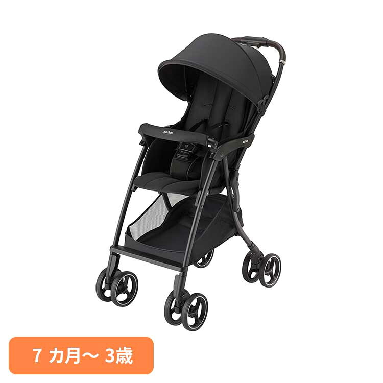 マジカルエアー フリー AB ブラック アップリカ ベビーカー 4輪フリー ファーストベビーカー A型ベビーカー ベビー用品 Aprica