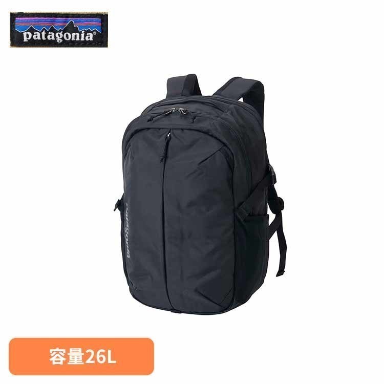 Refugio Day Pack 26L ブラック PATAGONIA パタゴニア 容量26L スキースノーボード キャンプ ハイキング登山クライミング スポーツギア ジェンダーフリー フェアトレード ブランド PATAGONIA
