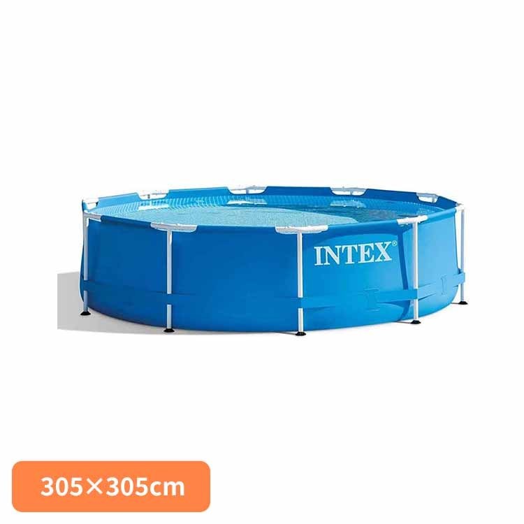 メタルフレームプール INTEX プール 大型 家庭用 AGP フレーム式 組み立て 丸形 INTEX