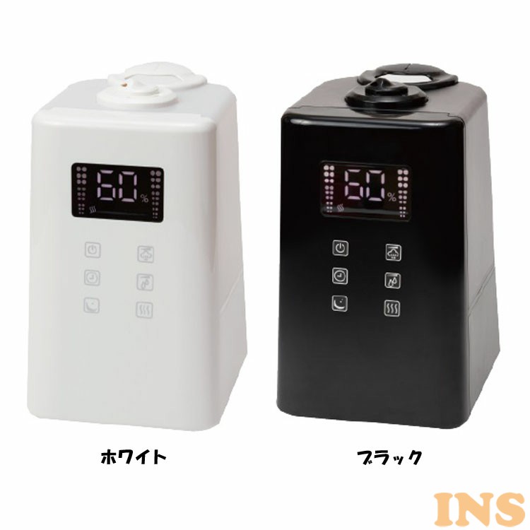 デジタル加湿器 ホワイト/ブラック 楽天市場】≪ポイント10倍☆27日10時まで≫加湿器 ハイブリッド式 ASH