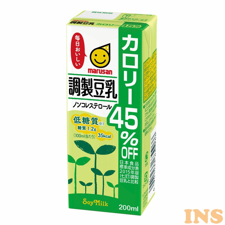 24本入 調製豆乳 カロリー45%オフ 200ml豆乳 カロリーオフ Marusan 大豆 紙パック マルサンアイ スッキリ 200ml 24本 D  コレステロールゼロ ずっと気になってた, 50% 割引 | saferoad.com.sa