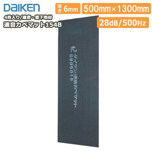 【高額クーポン】遮音カベマット154B（4枚・2.6平米） DAIKEN ダイケン 大建工業 建材プロ じゅうたす メーカー直送｜建材プロ（じゅうたす）