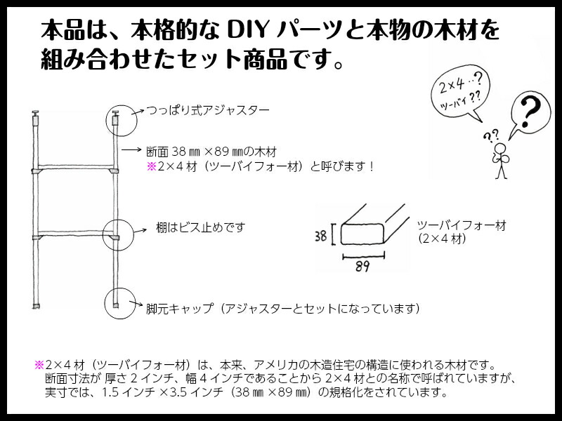 棚ひとそろいl Labrico ラブリコ 2 4スタッフ Labrico Set 障壁面収納 貸すレジデンス 壁 屋台骨 棚 Diy 部署 つっぱり ツーバイフォー 平ら安伸cu産業 建材プロレタリヤ階級 じゅうたす 大型信 Ss Southamptonha Org