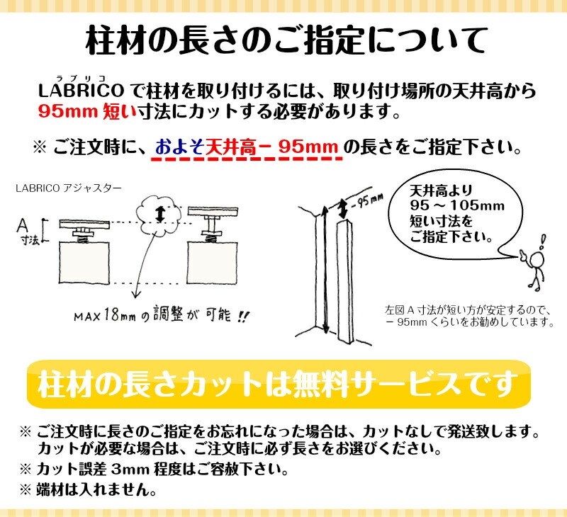 定番のお歳暮 冬ギフト のランドリー可動棚セット Labrico ラブリコ専用木材 ガチャ柱 壁面収納 賃貸住宅 壁 柱 棚 Diy パーツ つっぱり ツーバイフォー インテリア リノベーション リメイク 西海岸 ブルックリン 北欧 モダン 建材プロ じゅうたす 大型便